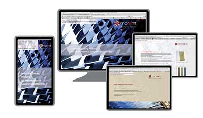 Webdesign, responsive, Rosenheim für die Morant GmbH