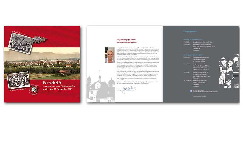 Festschrift, Innviertler und Alt Rosenheim, Werbeagentur CD-Kirchgessner, Rosenheim
